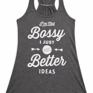 “Bossy” Racerback Tank Top